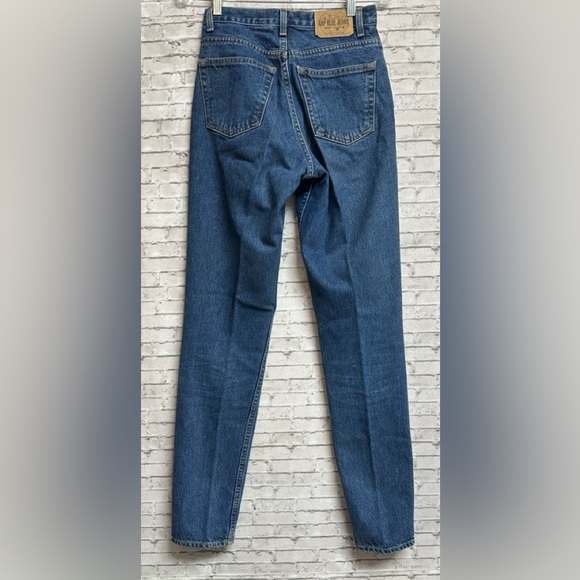 GAP CLASSIC Y2K Jeans Size 4 Long High-Rise Straight 100% Cotton Vintage 2000 - Picture 3 of 11